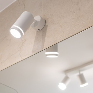 Plafonnier Jet – blanc – en métal – style moderne et loft