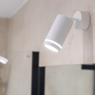 Plafonnier Jet – blanc – en métal – style moderne et loft