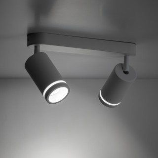 Plafonnier Jet – blanc – en métal – style moderne et loft