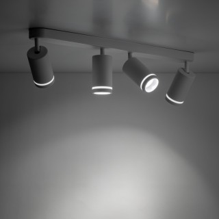 Plafonnier Jet – blanc – en métal – style moderne et loft