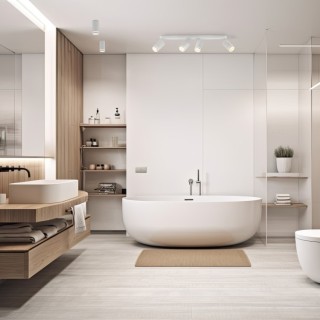 Plafonnier Jet – blanc – en métal – style moderne et loft