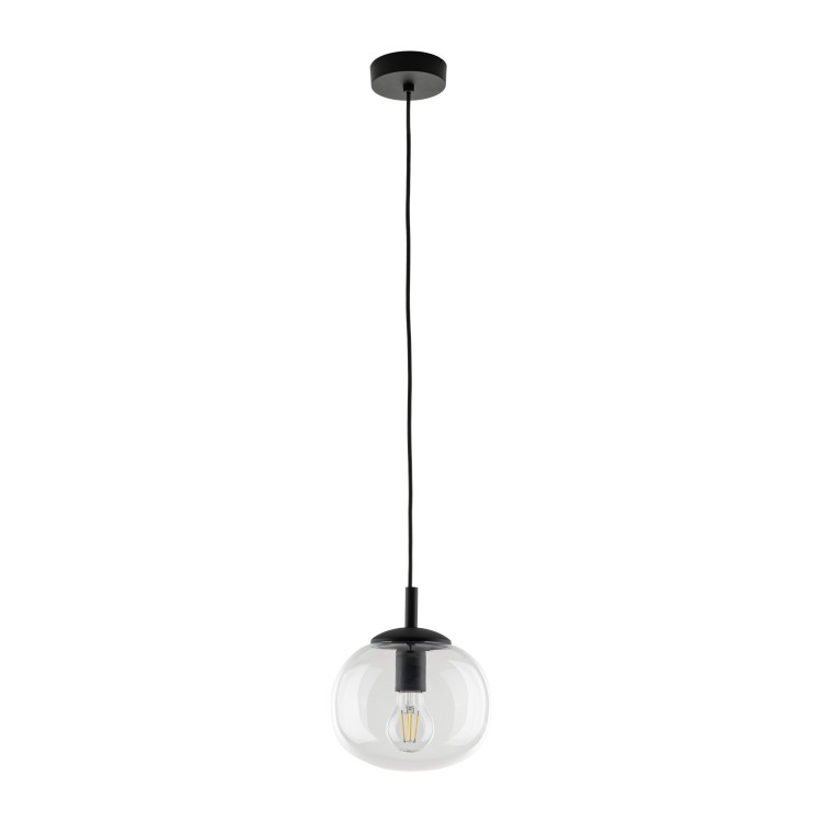 Suspension Vibe 1 lumière – noir – en métal – style loft