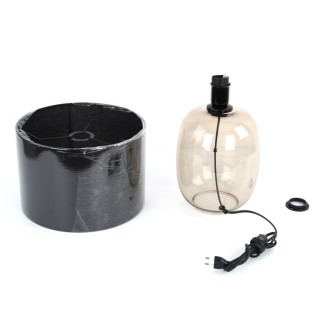 Veilleuse Melody 1 lumière – topaze – en métal et verre – style moderne et chic