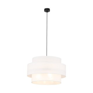Suspension Calisto 3 lumières – noir – en plastique – style moderne et loft