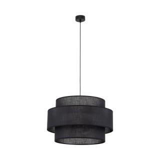 Suspension Calisto 3 lumières – noir – en plastique – style moderne et loft
