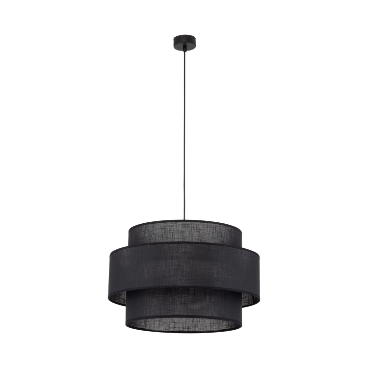 Suspension Calisto 3 lumières – noir – en plastique – style moderne et loft