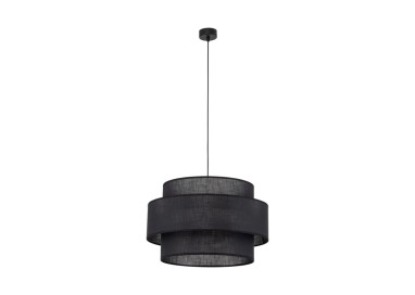 Suspension Calisto 3 lumières – noir – en plastique – style moderne et loft