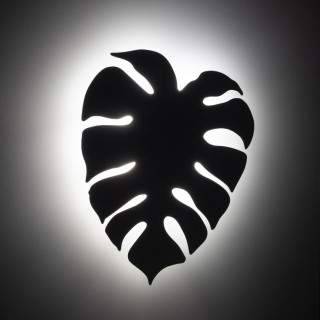 Lampe à poser Monstera – blanc – en métal – style moderne et loft