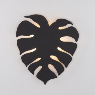 Lampe à poser Monstera – noir – en métal – style moderne et loft