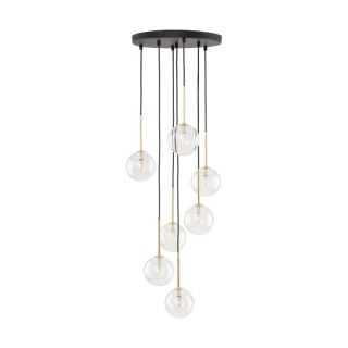 Suspension Nilos – doré & noir – en métal – style moderne et chic