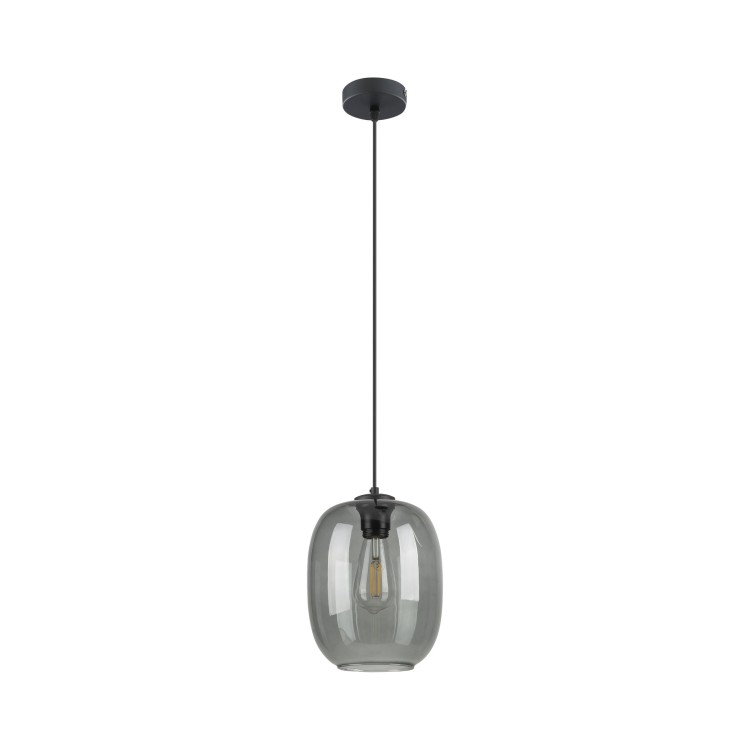 Suspension Elio 1 lumière – noir – en métal – style moderne et loft