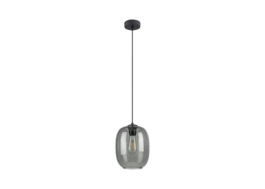 Suspension Elio 1 lumière – noir – en métal – style moderne et loft