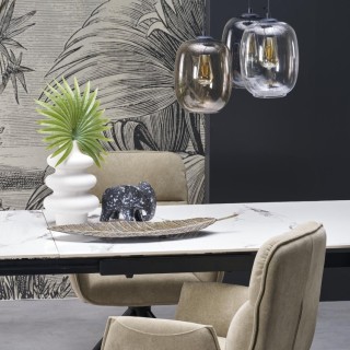 Suspension Elio 3 lumières – noir – en métal – style moderne