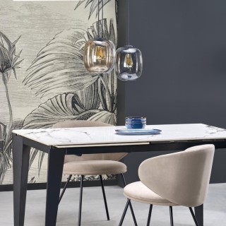 Suspension Elio 3 lumières – noir – en métal – style moderne