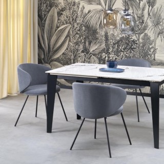 Suspension Elio 3 lumières – noir – en métal – style moderne