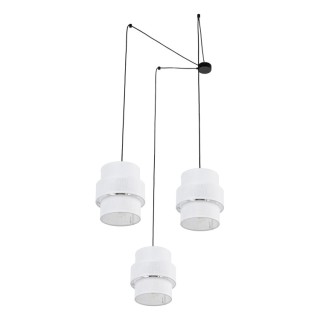 LAMPE SUSPENDUE BLANCHE CALISTO 3