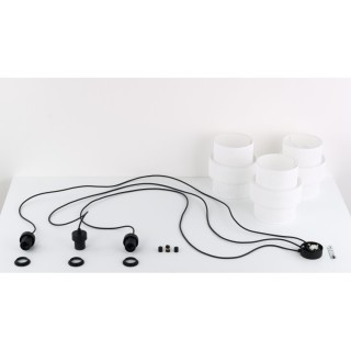 LAMPE SUSPENDUE BLANCHE CALISTO 3