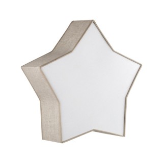 Plafonnier Star 2 lumières – blanc – en métal – style moderne