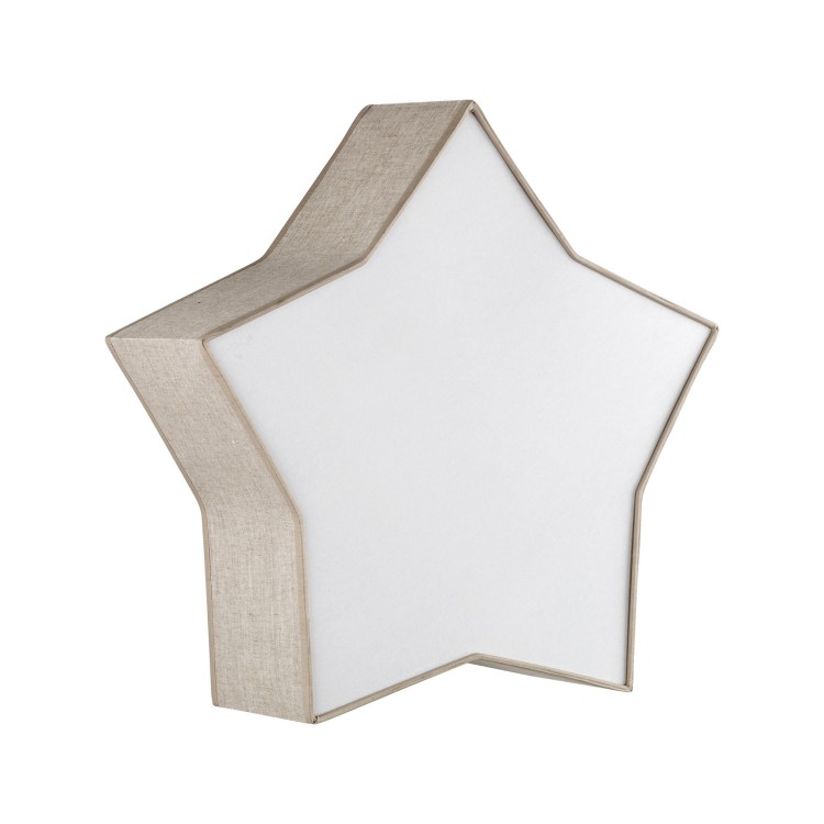 Plafonnier Star 2 lumières – blanc – en métal – style moderne