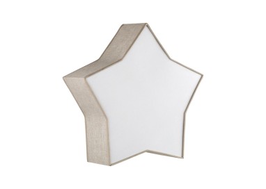 Plafonnier Star 2 lumières – blanc – en métal – style moderne
