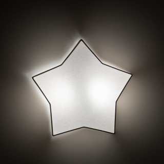 Plafonnier Star 2 lumières – blanc – en métal – style moderne