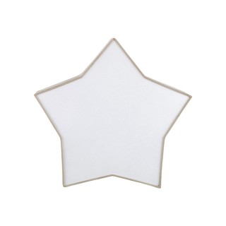 Plafonnier Star 2 lumières – blanc – en métal – style moderne