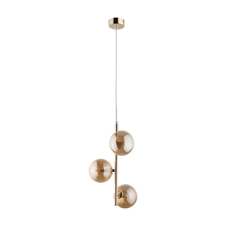 Suspension Estera 3 lumières – doré – en métal – style moderne et chic