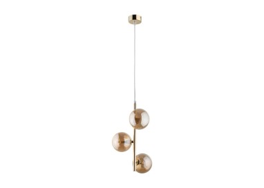 Suspension Estera 3 lumières – doré – en métal – style moderne et chic