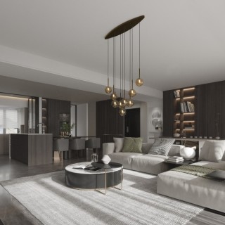 Suspension Estera – brun – en métal – style moderne