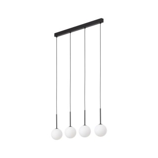 Suspension Martin 4 lumières – noir – en métal – style moderne et loft