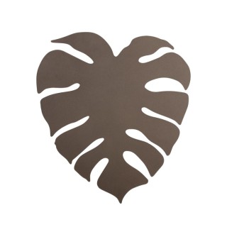 Applique murale Monstera – brun – en métal – style moderne et loft
