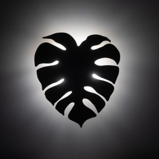 Applique murale Monstera – brun – en métal – style moderne et loft