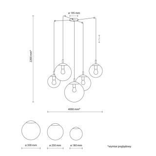 Suspension Esme 5 lumières – noir – en métal – style moderne et chic