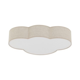 Plafonnier Cloud 4 lumières – blanc – en métal – style moderne