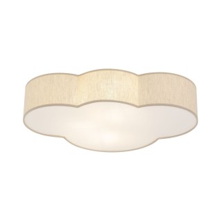 Plafonnier Cloud 4 lumières – blanc – en métal – style moderne