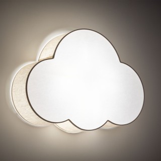 Plafonnier Cloud 4 lumières – blanc – en métal – style moderne
