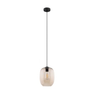 Suspension Elio 1 lumière – noir – en métal – style moderne et loft
