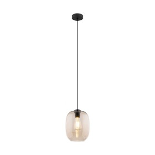 Suspension Elio 1 lumière – noir – en métal – style moderne et loft