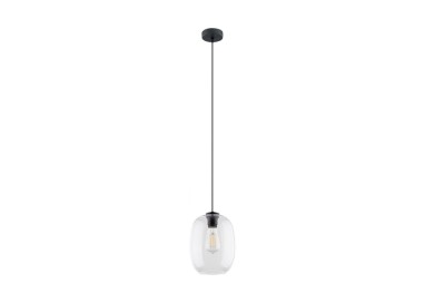 Suspension Elio 1 lumière – noir – en métal – style moderne et loft