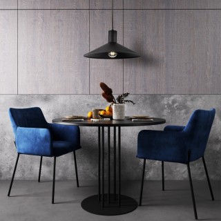 Suspension Jump 1 lumière – noir – en métal – style moderne et loft