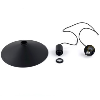 Suspension Jump 1 lumière – noir – en métal – style moderne et loft