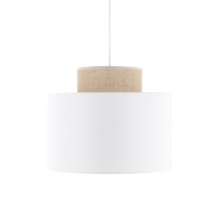 Suspension Duo 1 lumière – blanc – en plastique – style moderne et loft