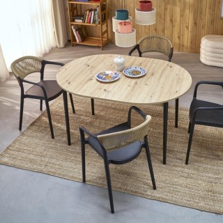 Suspension Duo 3 lumières – noir – en métal – style moderne