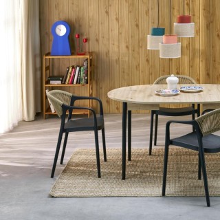 Suspension Duo 3 lumières – noir – en métal – style moderne