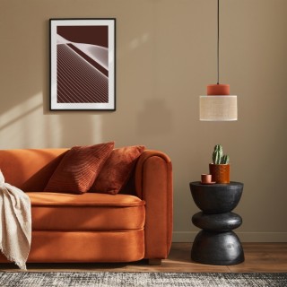 Suspension Duo 1 lumière – noir – en plastique – style moderne