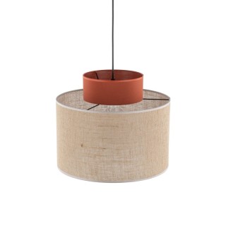 Suspension Duo 1 lumière – noir – en plastique – style moderne