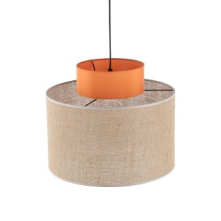 Suspension Duo 1 lumière – noir – en plastique – style moderne