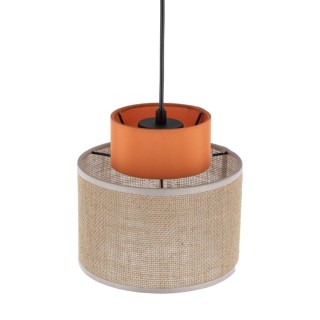 Suspension Duo 1 lumière – noir – en plastique – style moderne