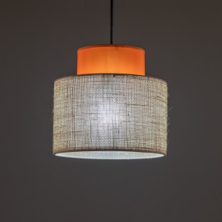 Suspension Duo 1 lumière – noir – en plastique – style moderne