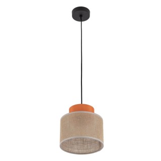Suspension Duo 1 lumière – noir – en plastique – style moderne